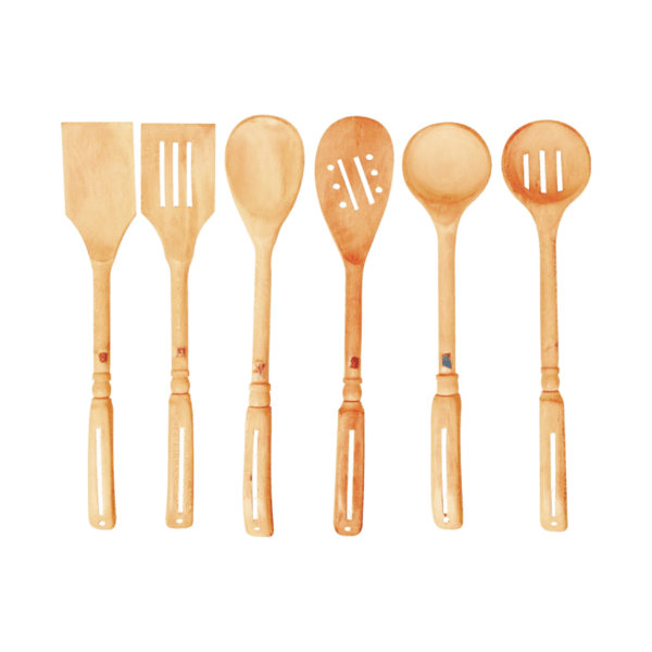 Six Piece Cooking Serving Spoons | Kitchen Tools Utensil